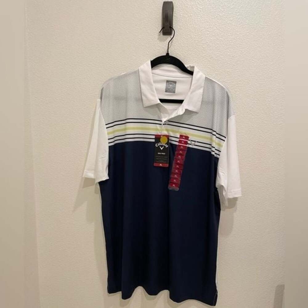 NWT Mens Callaway Golf Polo Performance Fabric Size XL​​​​​​​